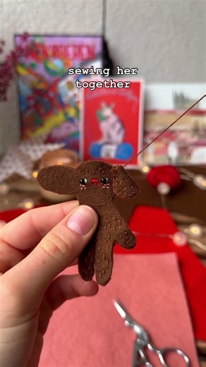 Fiona the Felt Dog ❤️ pattern available on my Etsy (link in bio) #diy #feltcrafts #handsewing #felt