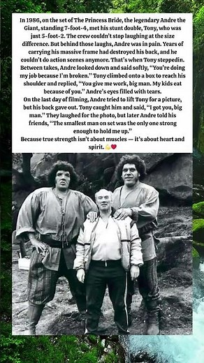 The Moment Andre the Giant Broke Down on Set 💔