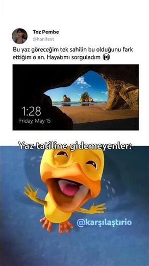 Yaz tatiline gidemeyenler 😭