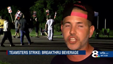 Truck drivers at Breakthru Beverage go on strike