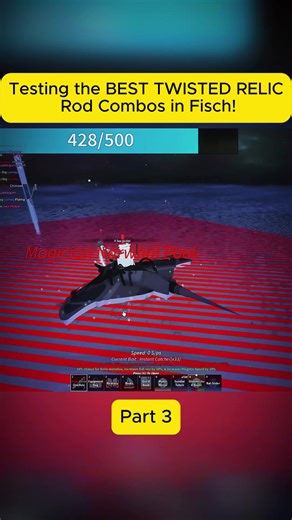 Testing the BEST TWISTED RELIC Rod Combos in Fisch! #fyp #freezareborn