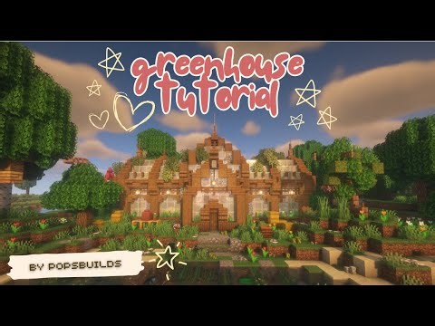 🌿 Minecraft Cottagecore Greenhouse Build | Victorian / Medieval Aesthetic 🌿🌻