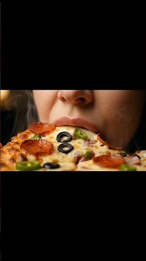 Extreme Pizza ASMR 🍕 | Lips Only Eating Big Cheesy Pizza | Satisfying Food Sounds