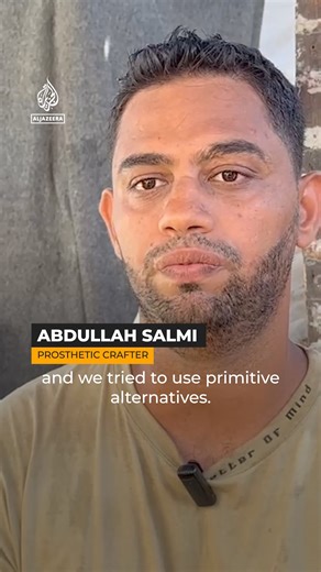 14K views · 795 reactions | These two young Palestinian therapists are making prosthetic limbs out of scrap wood to help amputees who've lost limbs in Israel's war on Gaza. | Al Jazeera English | Facebook