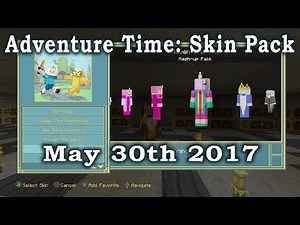 Adventure Time: Minecraft Mash Up Pack - Looking at the Skin Pack! (May 30th 2017)