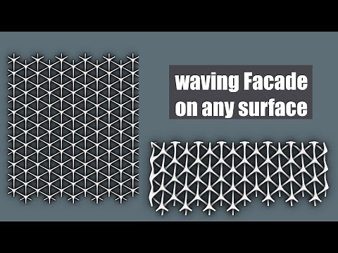 Grasshopper Tutorial parametric facade|Arachne| waving pattern
