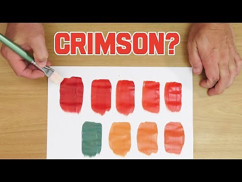 How To Make Crimson Red Colour With Acrylic Paint At Home From Blue and Purple!