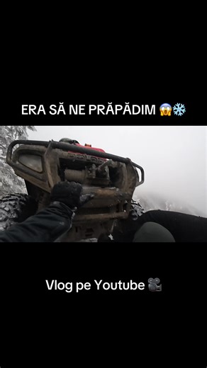 ERA SĂ NE PRĂPĂDIM 😱❄️ #crash #fail #mountain #atv #winter @Sergilia A. Derecskei @Segway Powersports @DJI Official