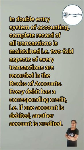 Double Entry System | Meaning explained.