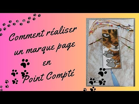 Comment réaliser un marque page en point compté 📖 #newcraftday #pointdecroix #crossstitch #diy