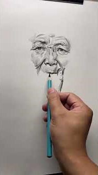 How to Draw a Grandmother with a Pencil - Step by Step Drawing Tutorial