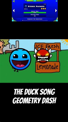 Geometry dash duck song! Edited funny!