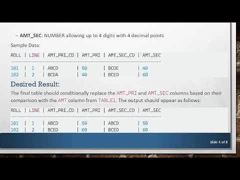 How to Write an Oracle Selection Query Using Case Statements