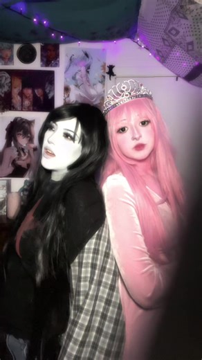 Dream cosplay you guys.. #pbg #marceline #adventuretime #princessbubblegum #cosplay #fypシ