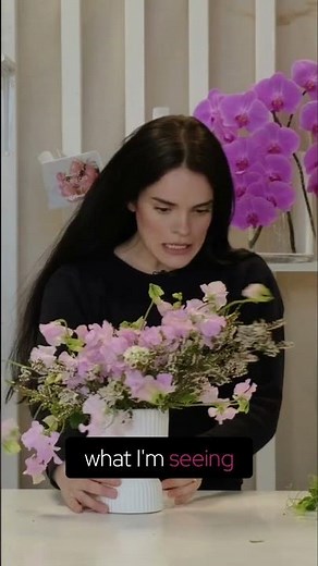 Sweet Pea Floral Arrangement Tips and Tricks! #flowers #floralseries #flowerarrangement