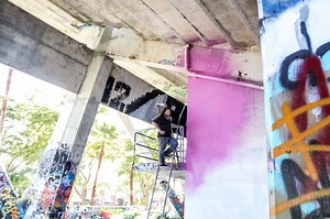 From painting overpasses to stadiums, a graffiti artist on his evolving art form