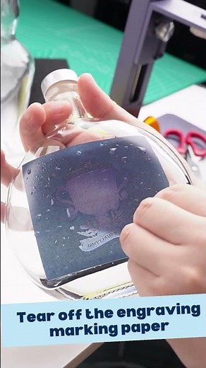 Make a Personalized Glass with the Engraving Marking Paper