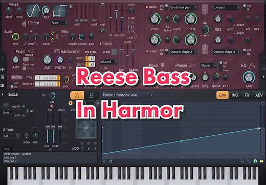Exploring Reese Bass in Harmor | FL Studio Tutorial