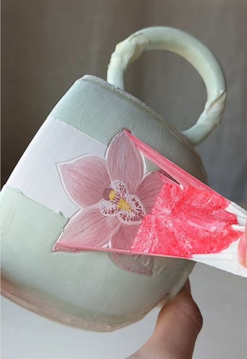 Striped Pottery and Ceramics Glazing Techniques