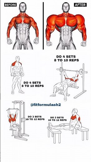 🔥 4 Exercise For Bigger Upper body #upperbodyworkouts