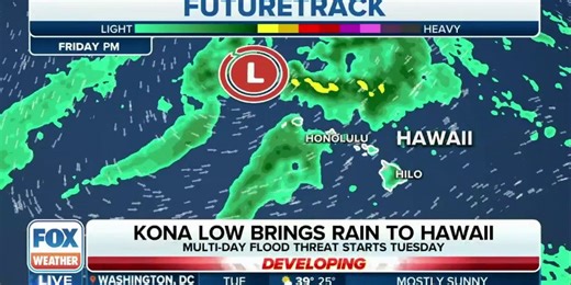 Rain days for paradise: Kona Low brings threat of flooding and snow to Hawaii | Latest Weather Clips | FOX Weather