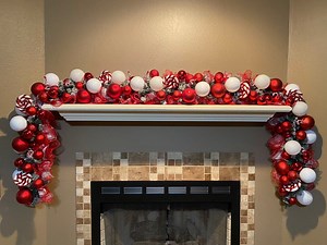 Christmas Garland, Christmas Swag, Candy Cane Garland, Pine Christmas Swag, Mantle Garland, Mantle Swag, Christmas Table Runner - Etsy