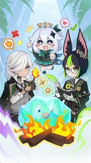 why does everyone always want to eat me😭 #paimon #cyno #tighnari #genshinxduolingo #genshinimpact