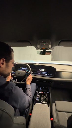 Audi Q6 e-tron with a modern interior