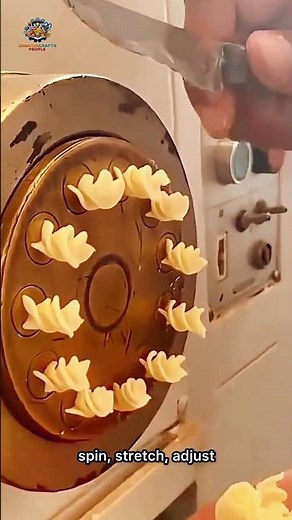 Satisfying Spiral Pasta — Fresh Vermicelli Twist 🍜🌀 #satisfying #cooking