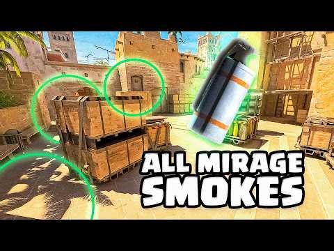 Mirage Smokes CS2: Window, Connector, Stairs