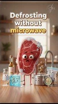 Defrostig without microwave #shorts #lifehacks #kitchentips #defrosting