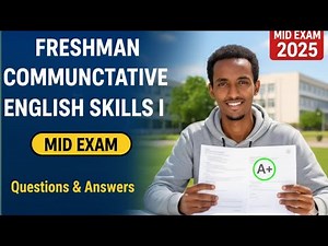 Freshman Communicative English Mid Exam #freshmancourse #english #remedialfocus #educationeducation