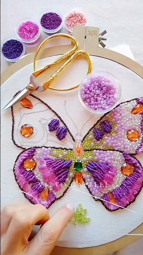 Learn all the beadwork embroidery techniques from scratch 🌹🪡💜