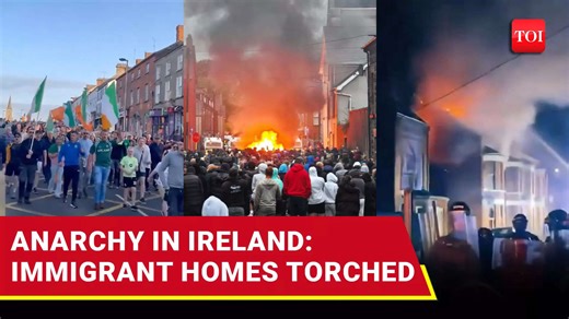 Ireland Riots: Immigrant Homes Torched, 15 Cops Thrashed In Ballymena 'Racist Attack' | Watch