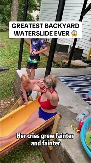 The Water Slide Promised Fun, Not Dignity 😂#waterslide #epicfail #funny #viral #fyp