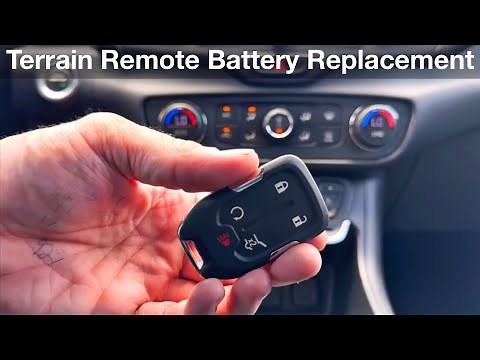 2018 - 2023 GMC Terrain How to replace remote battery / key fob batteries 2020 2019 2021 2022