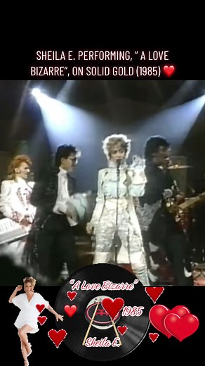 Sheila E. Performing, “A Love Bizarre”, on Solid Gold (1985). Song released the same year on the Romance 1600 album. #sheilaedrummer #alovebizarre #rnbmusic #rnbclassic #80smusic #princeweek #BetheReasonVisa #fyp #foryoupage #makeitviralagain