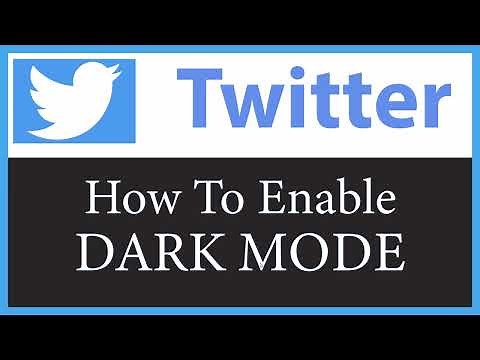 How To Enable Dark mode On Twitter | PC |