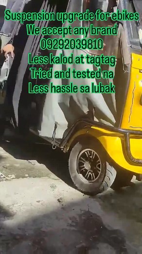 4.7K views · 21 reactions | Suspension upgrade for ebikes We accept any brand 09292039810 Less kalod at tagtag Tried and tested na Less hassle sa lubak #nwowemc #aviaebike #nwowemcgolf #luodaebike #GoSolarSmart #yonslandebike #swingarmupgrade #lesstagtag #bawaskalampag #emcgolf | MS Design and Fabrication | Facebook