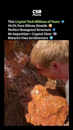 Pure Quartz Crystal Formation 🤯💎 (Nature’s Geometry)