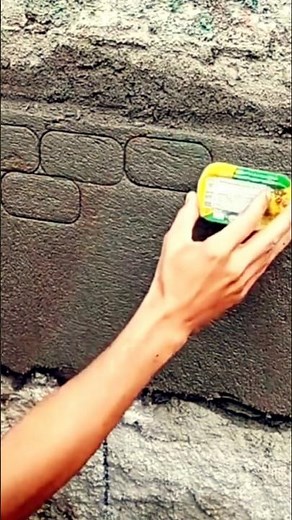 🎨 How to Create a Stone Texture on Wall Plaster Easily!