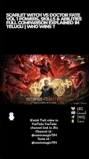 Scarlet Witch vs Doctor Fate vol 1 Powers & Abilities Full Comparison Explained in Telugu Who Win ?
