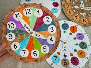 Printable Build a Clock Coloring Set, Telling Teach Learning Time, What Time is It, Learn to Tell Time, Math Practice, DIY Kids Paper Craft - Etsy