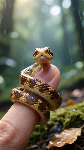 “World’s Smallest Python – A Serpent on a Finger! AI”