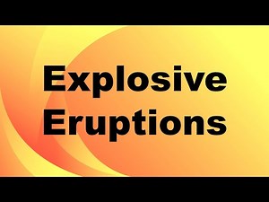 Explosive Eruption Definition