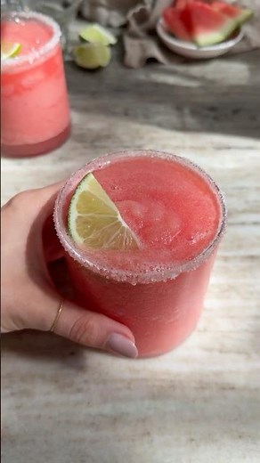 3-Ingredient Watermelon Margaritas (NO added sugar!)