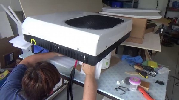 Velit 2000R Mini Rooftop Air Conditioner Unboxing & Install on Promaster