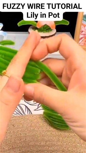 Fuzzy Wire Flower Tutorial (Lily in Pot) #fuzzywireflower #pipecleanerflowers #tutorial #tutorialsvideos #flowers #flowermaking #lily #reelsvideoシ #reelsviralシ #trendingreelsvideo #trendingvideo #trendingnow #viralvideo | It's all about Arts