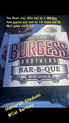 Cal concessions win with The Burgess Brothers addition this season. Check us out at stand #2. The bbq loaded fries are . | Burgess Brothers' Barbeque & Burgers | Facebook