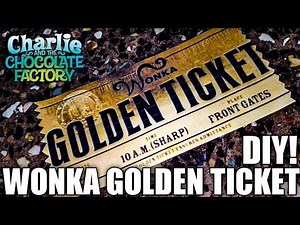 Making Willy Wonka Golden Ticket Out of Printout 😘